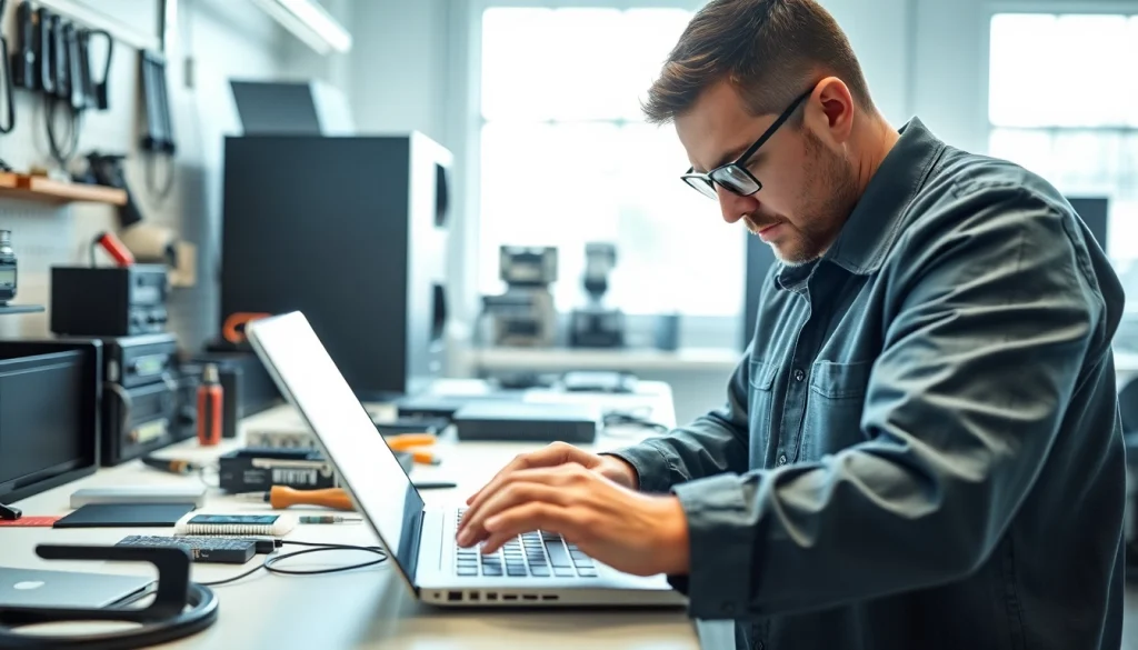 Servizio di riparazione computer settimo torinese professionale in un laboratorio moderno.