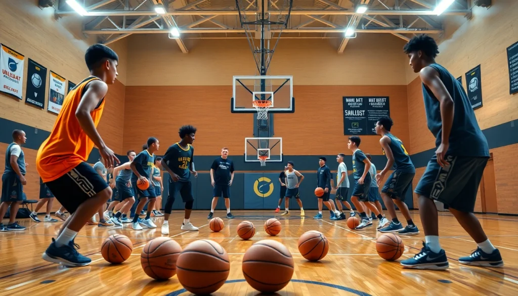 Engaging basketball training programs near me showcasing dedicated young athletes enhancing their skills.