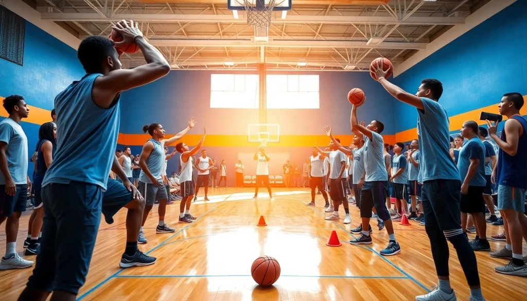 Engaged youth training at Takeover Basketball Academy, showcasing skills and teamwork.