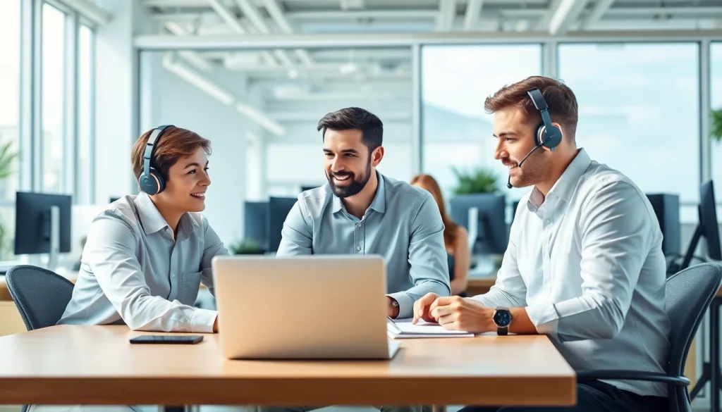 Enhancing managed IT support services with professional IT support specialists in a modern office.