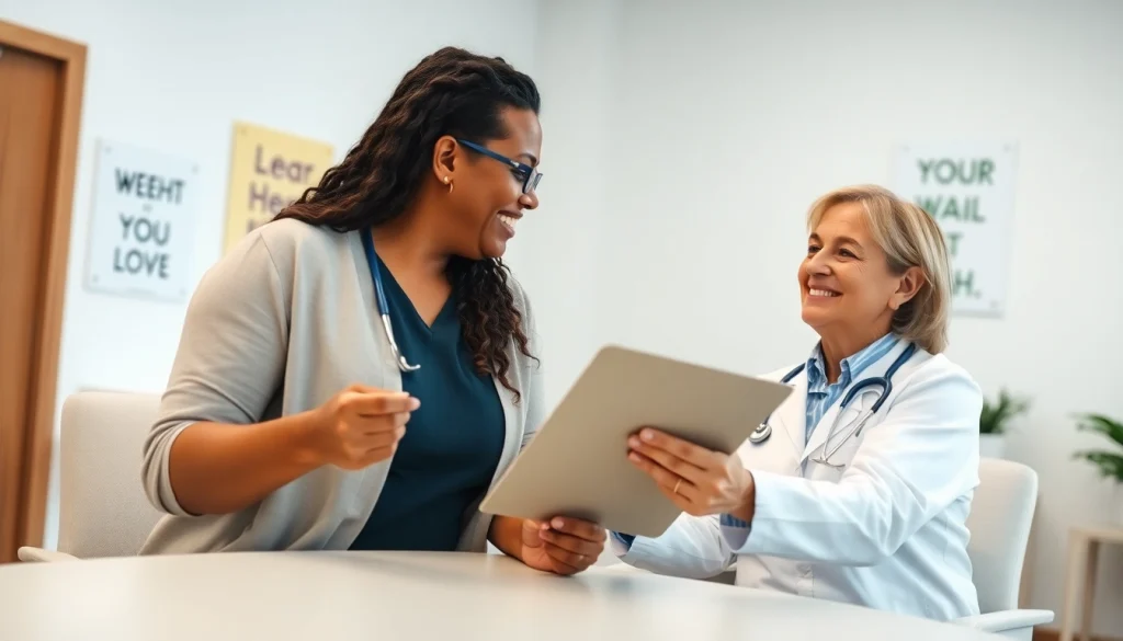 Consultation at weight loss clinics in las vegas nv focusing on personalized health plans.